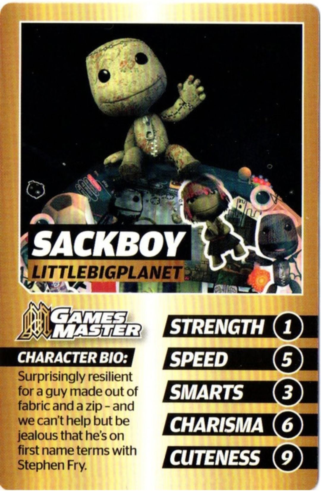 Sackboy, Little Big Planet Debut Rookie Card