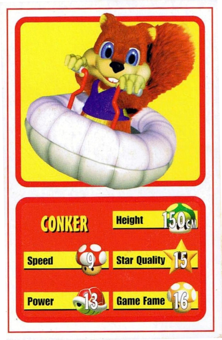 Conker Debut Rookie Card, Nintendo All-Star Battle Cards