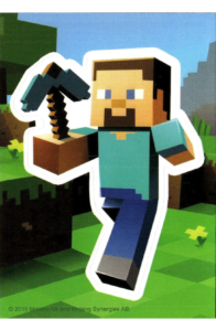 Steve, Minecraft Debut Rookie Sticker Card