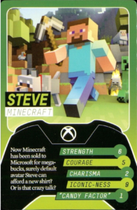 Steve, Minecraft Heroes of Xbox Debut Character Card