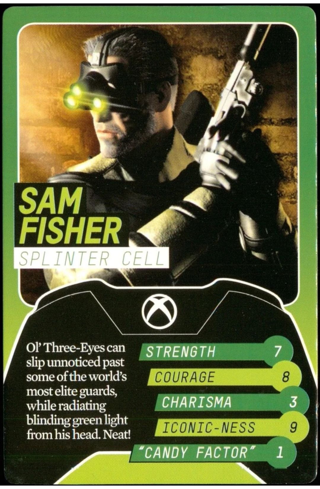 Sam Fisher Splinter Cell Rookie Card First Appearance