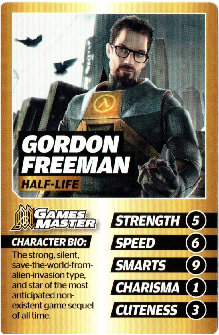 Gordon Freeman, Half-Life Debut Rookie Card