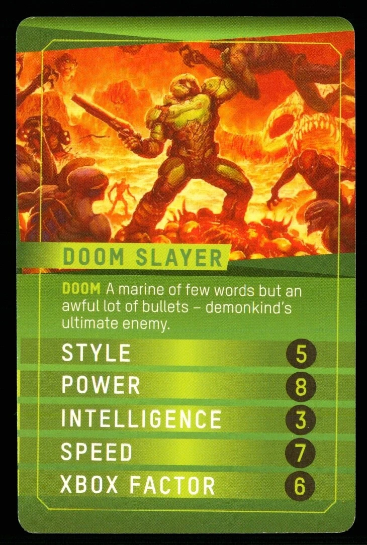 Doom Slayer, Xbox Rivals Combat Cards Debut Rookie Card